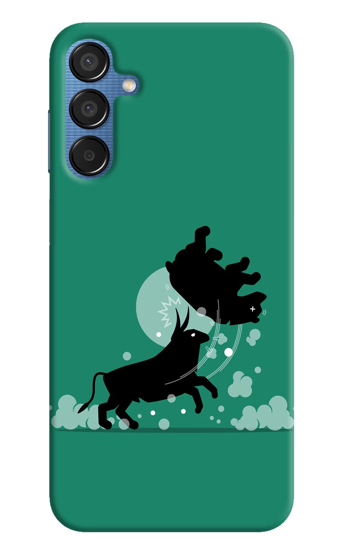 Bull Conqueror Samsung M15 5G Hard Case Back Cover by Casekaro