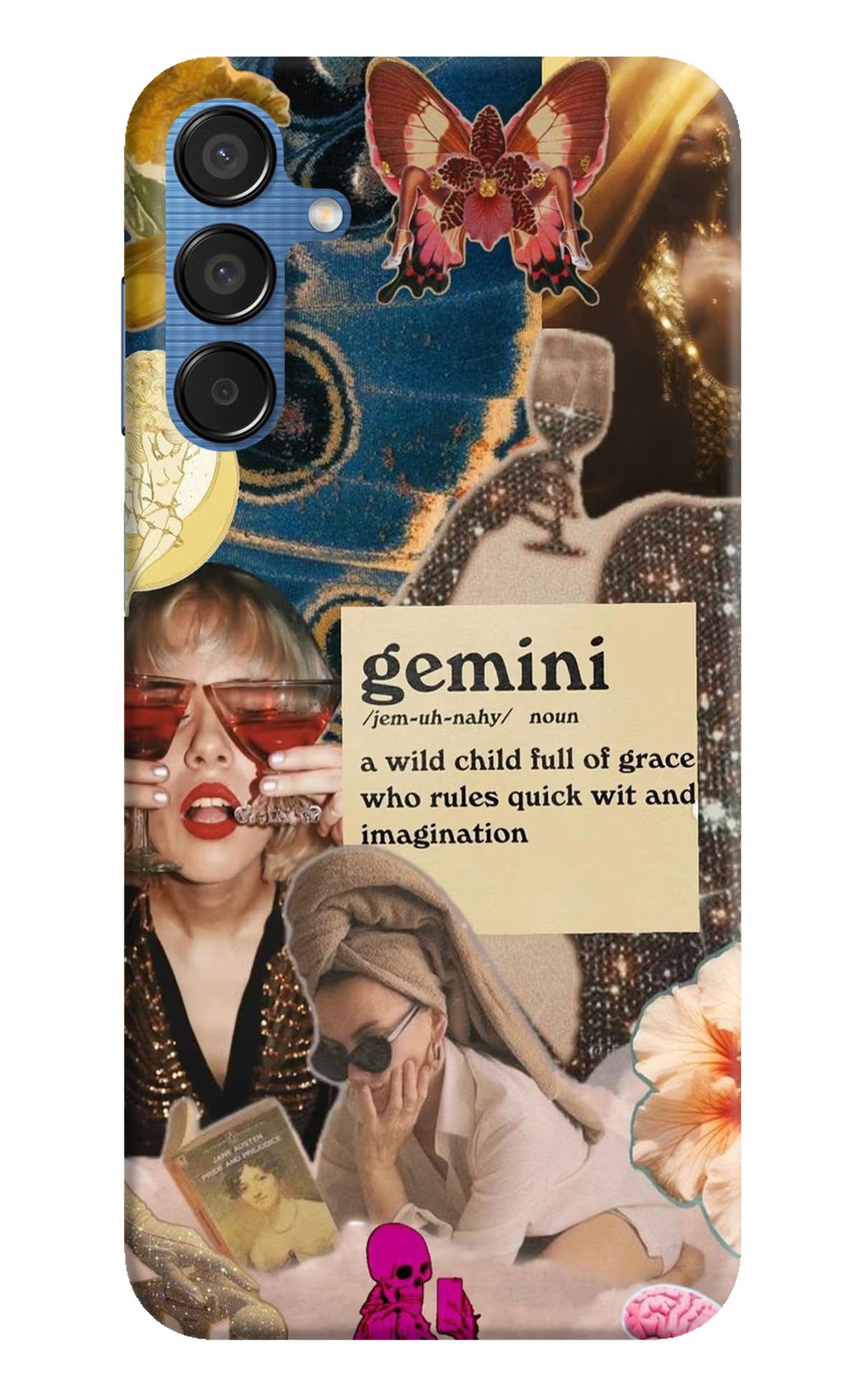 Gemini Zodiac Samsung M15 5G Hard Case Back Cover by Casekaro