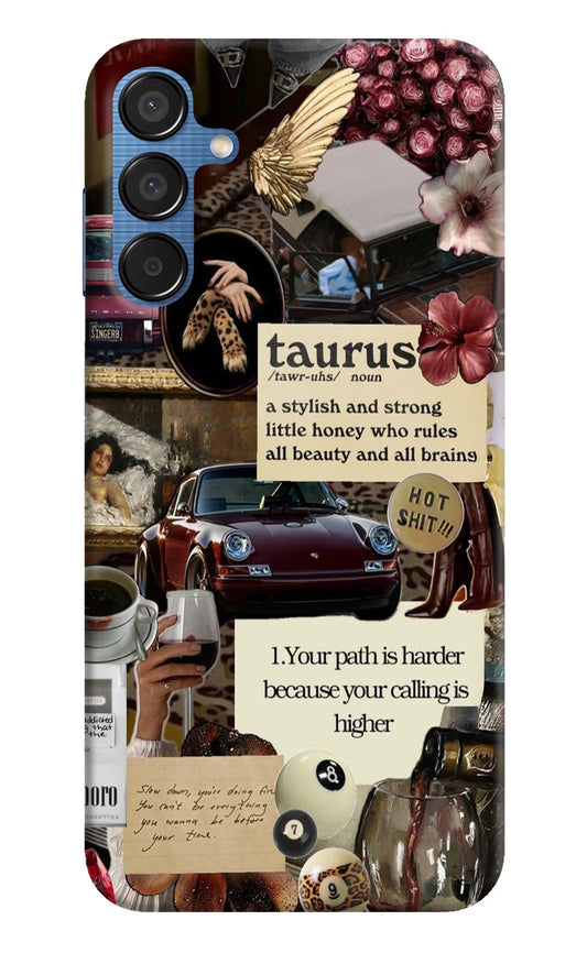 Taurus Zodiac Samsung M15 5G Hard Case Back Cover by Casekaro