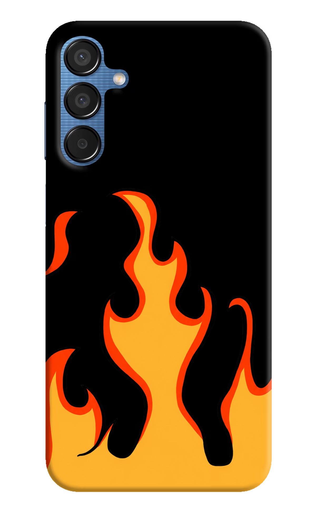 Fired Up – Black Samsung M15 5G Hard Case Back Cover by Casekaro