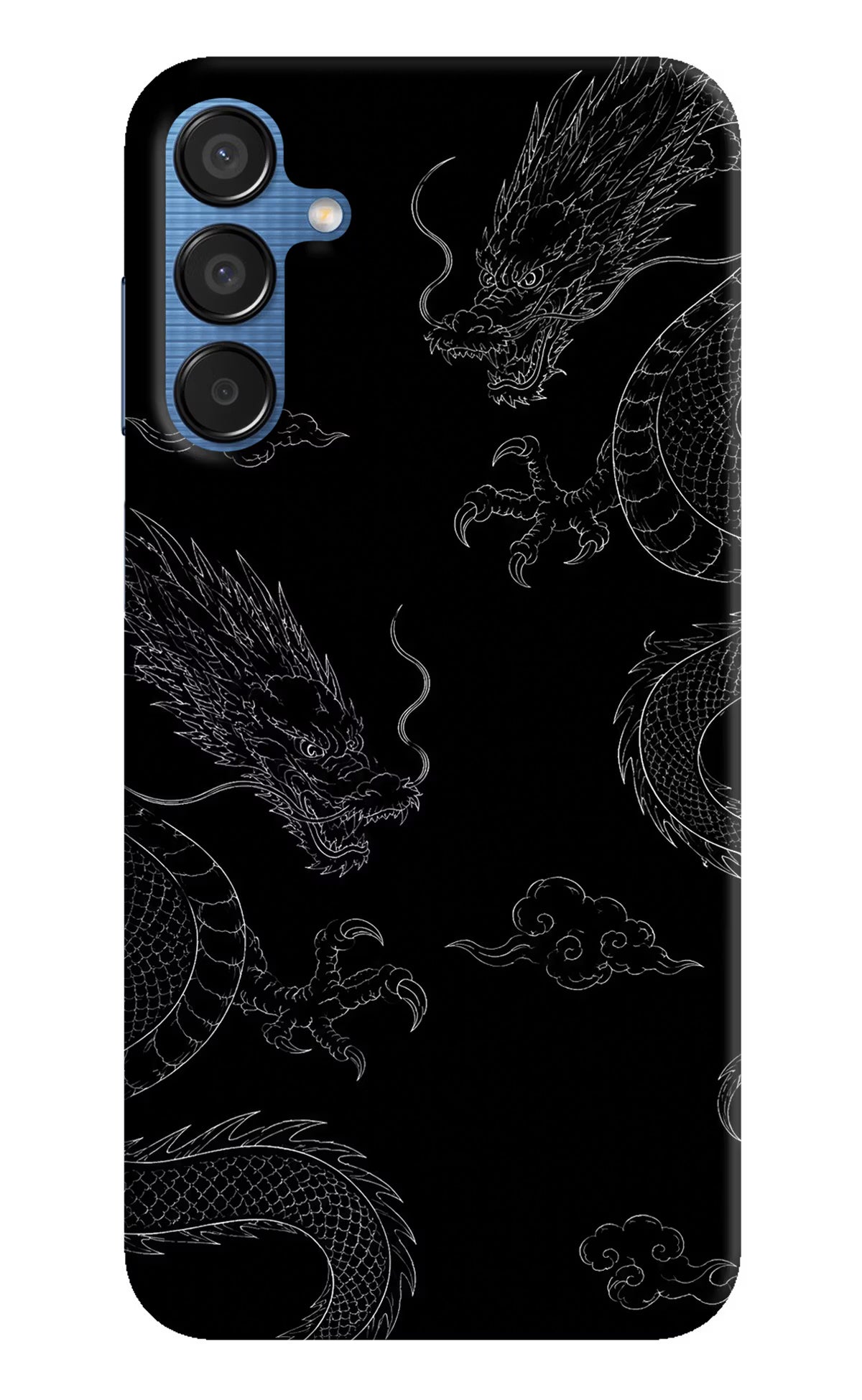 Twin Dragons Samsung M15 5G Hard Case Back Cover by Casekaro