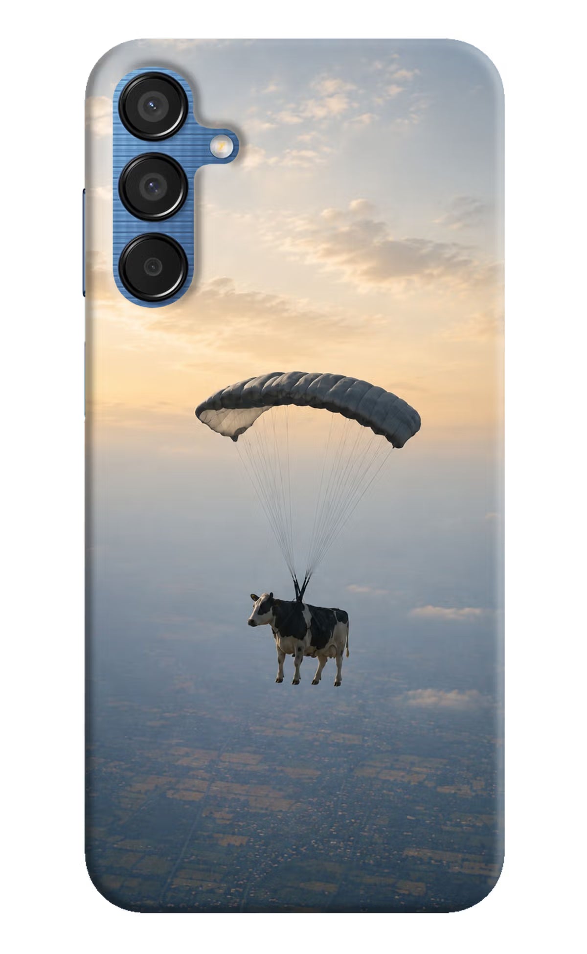 Skydiving Cow Samsung M15 5G Back Cover