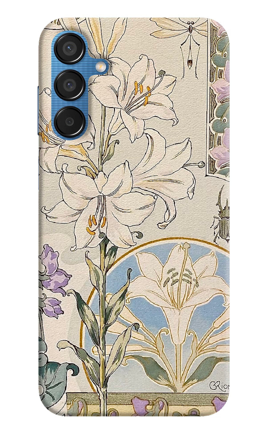 White Lily Samsung M15 5G Back Cover, Hard case