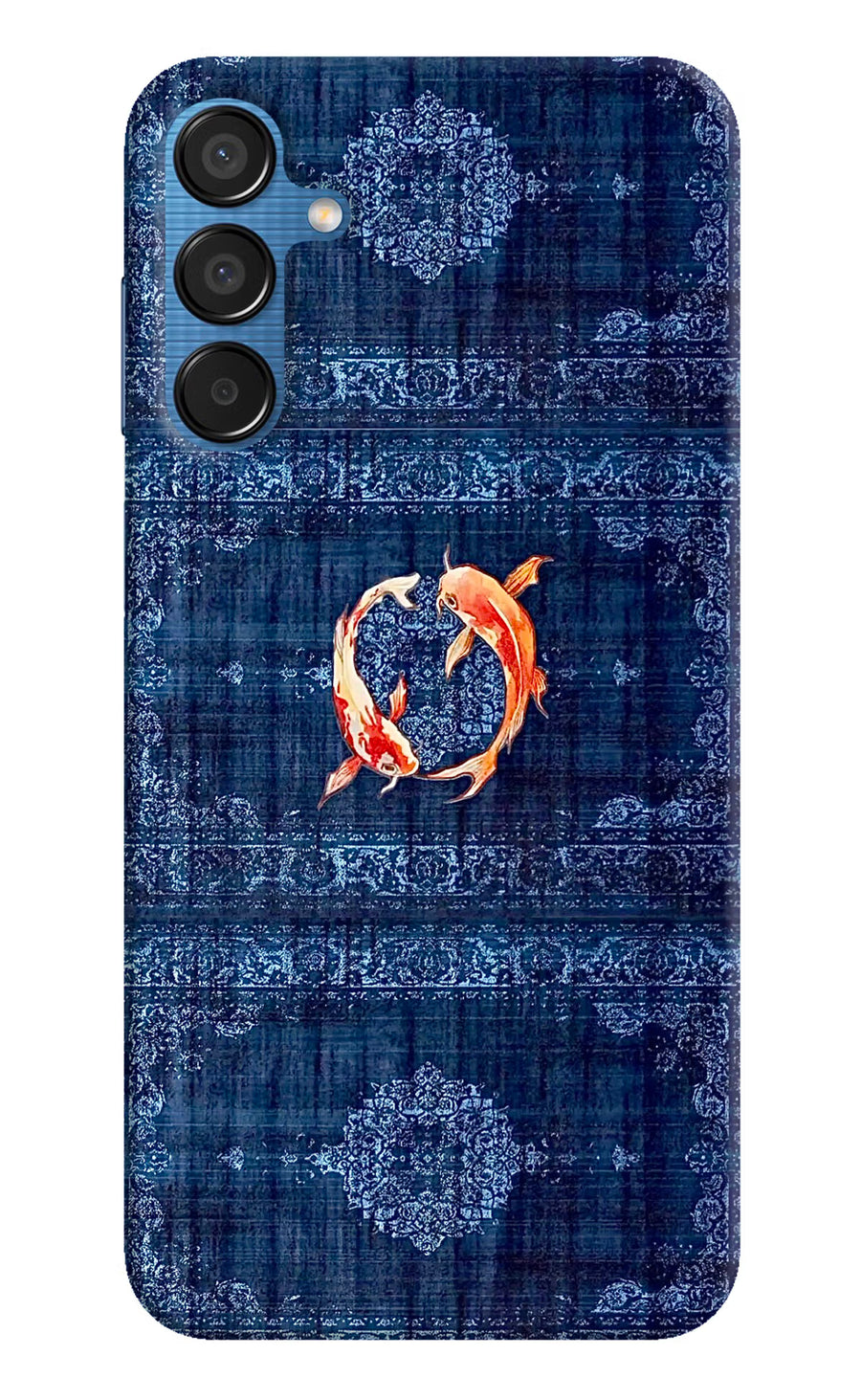 Koi Blue Samsung M15 5G Back Cover, Hard case