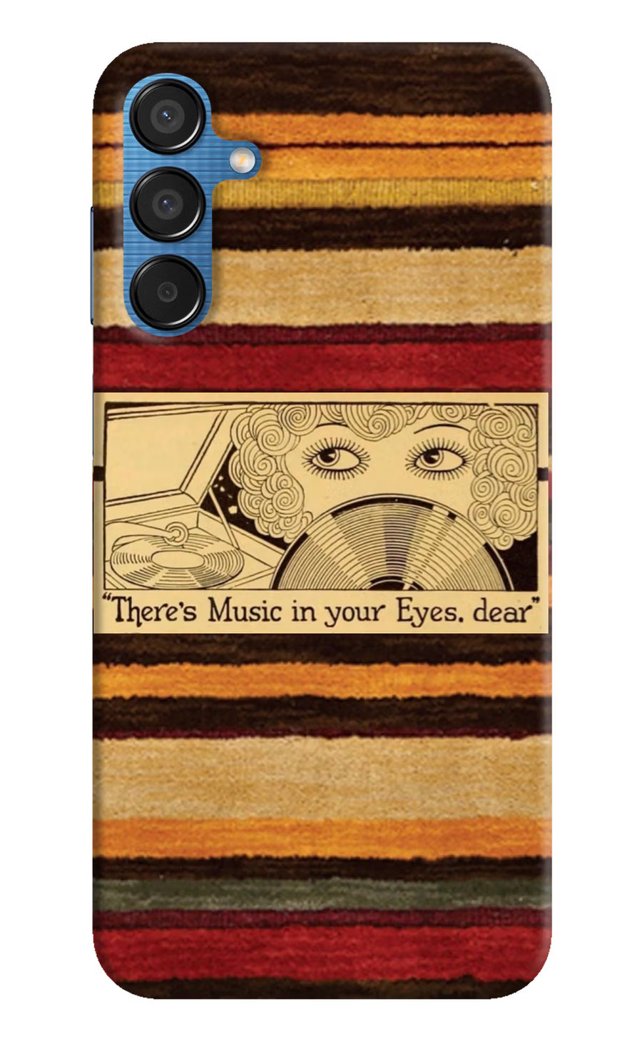 Vinyl Stripes Samsung M15 5G Back Cover, Hard case
