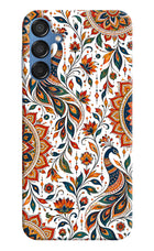 White Mayura Samsung M15 5G Hard Case Back Cover by Casekaro