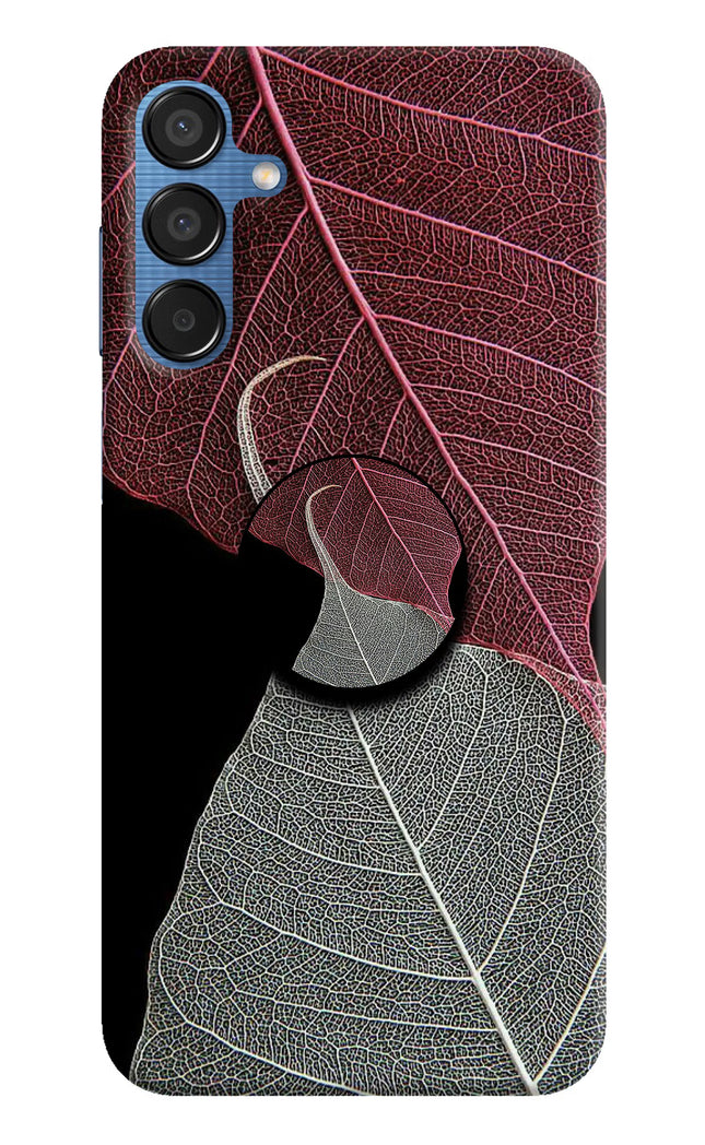 Leaf Pattern Samsung M15 5G Pop Case by Casekaro