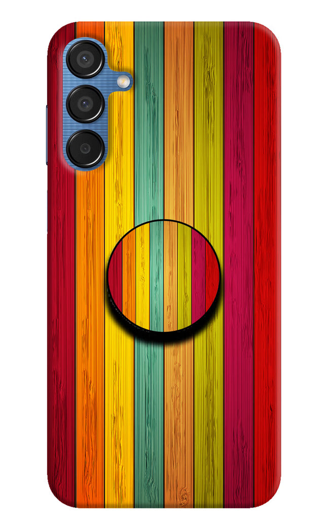Multicolor Wooden Samsung M15 5G Pop Case by Casekaro
