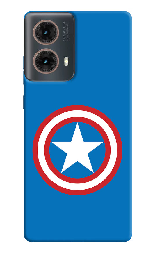 Captain America Logo Motorola G85 Hard Case Back Cover by Casekaro