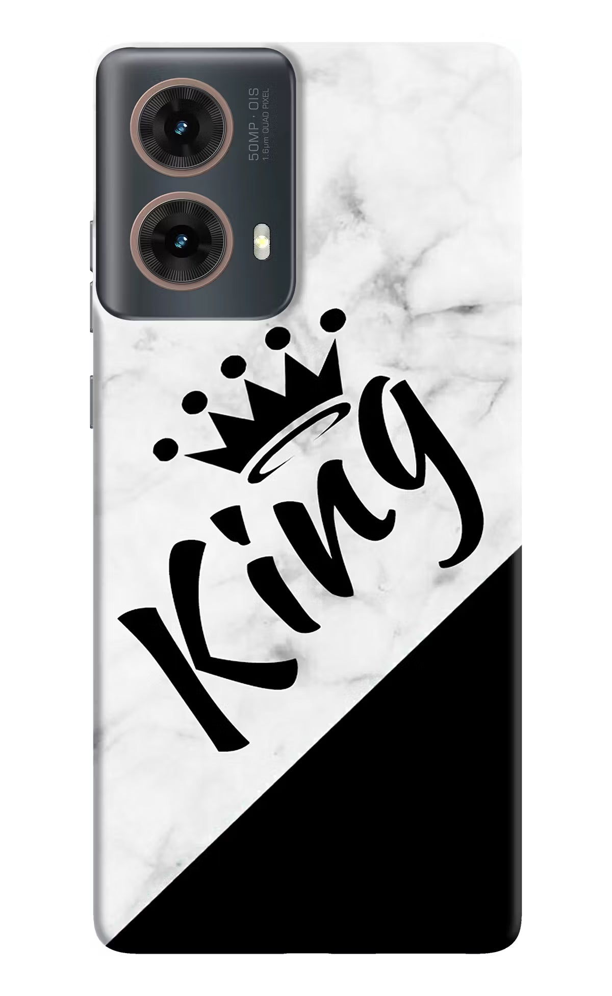King Motorola G85 Hard Case Back Cover by Casekaro