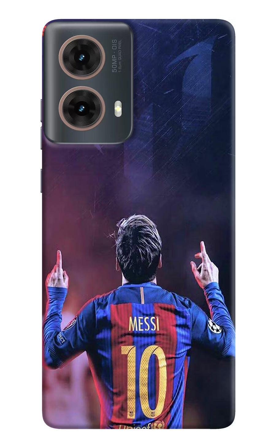 Messi Motorola G85 Back Cover, Hard case