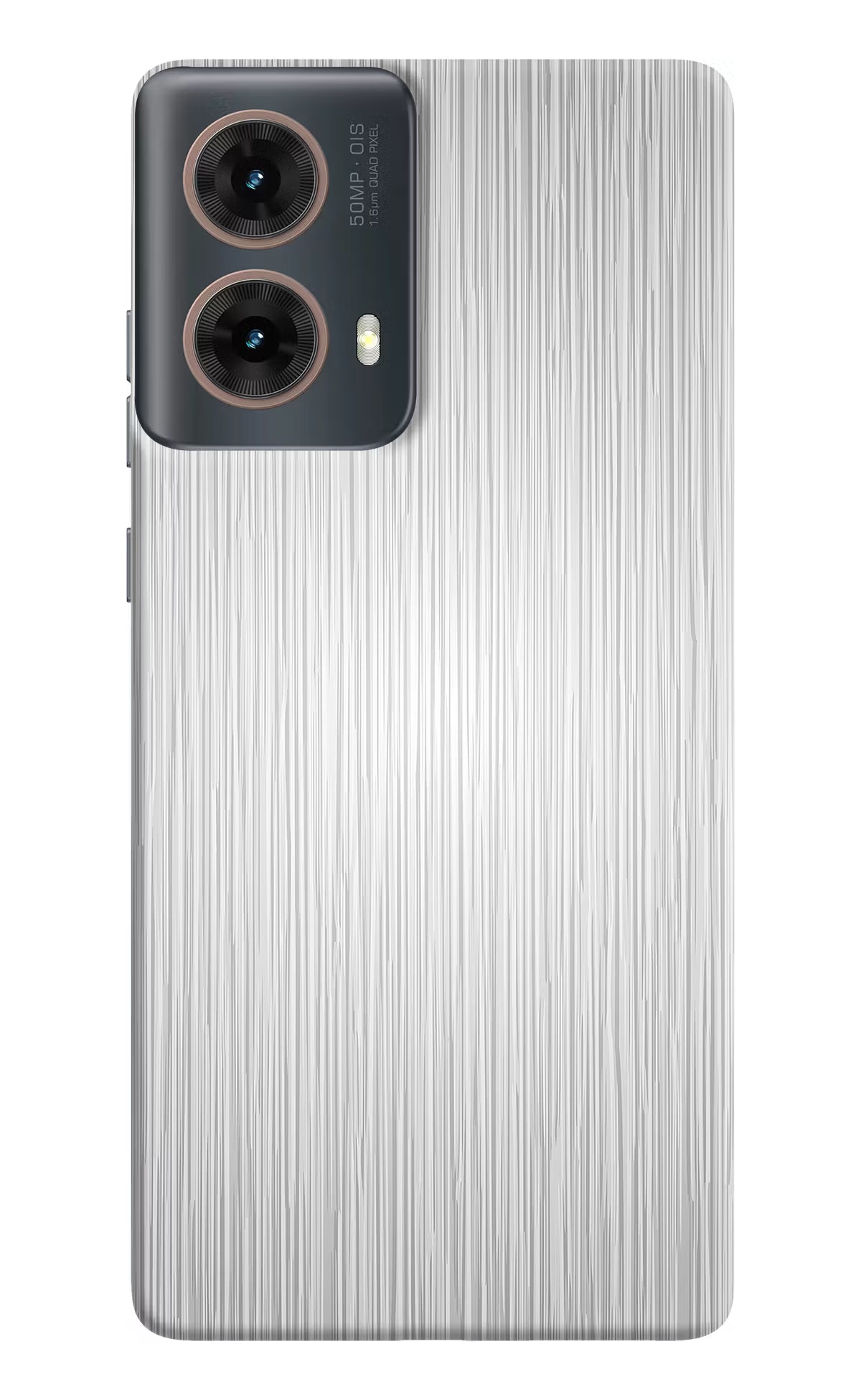 Wooden Grey Texture Motorola G85 Hard Case Back Cover by Casekaro