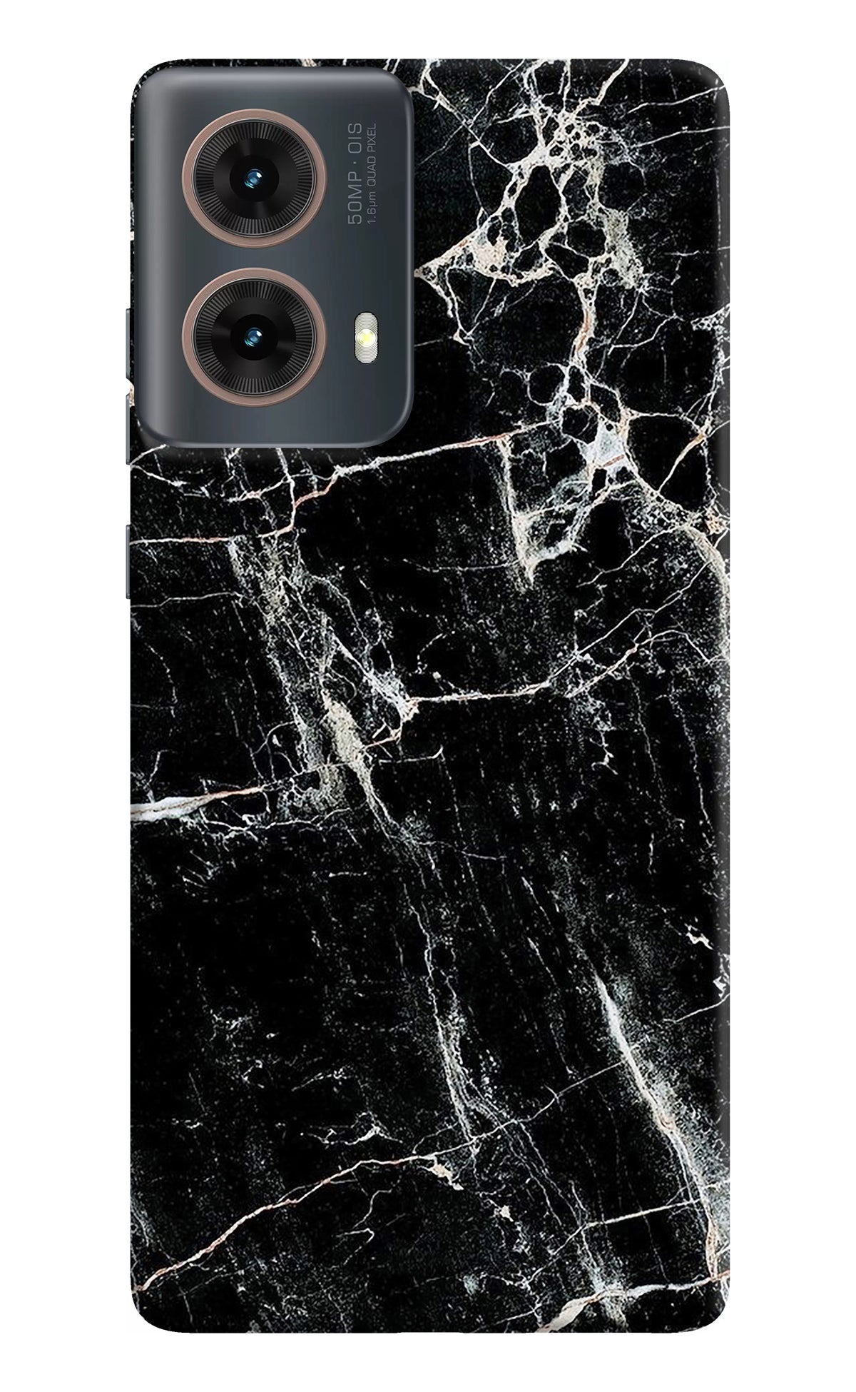 Black Marble Texture Motorola G85 Back Cover