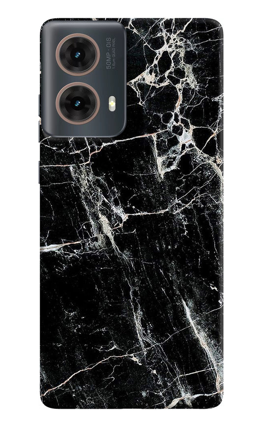 Black Marble Texture Motorola G85 Back Cover