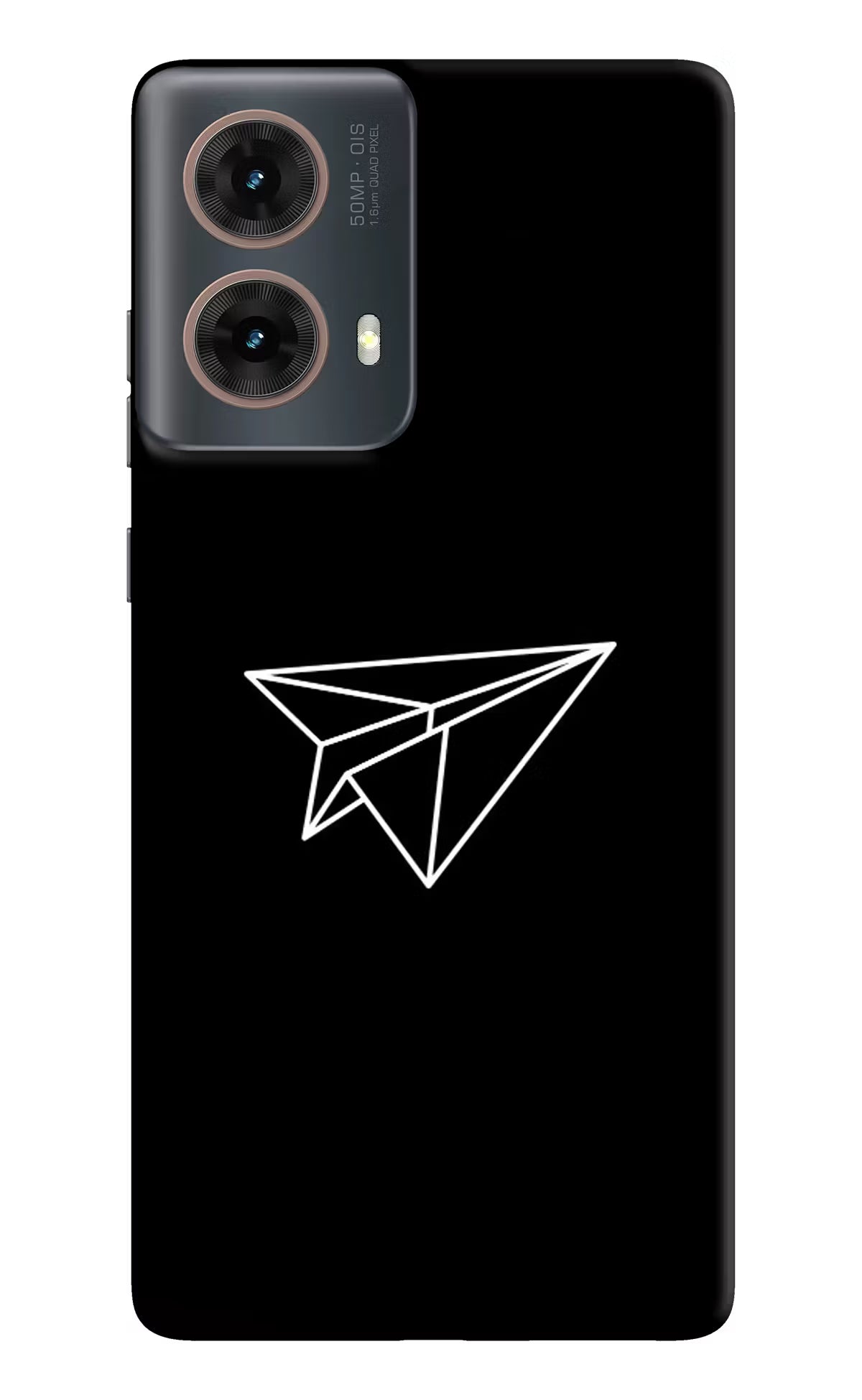 Paper Plane White Motorola G85 Hard Case Back Cover by Casekaro