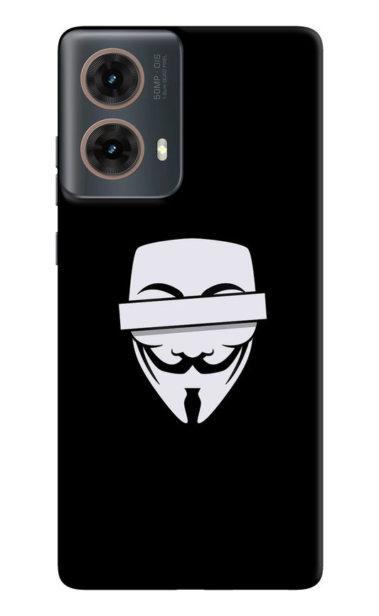 Anonymous Face Motorola G85 Back Cover