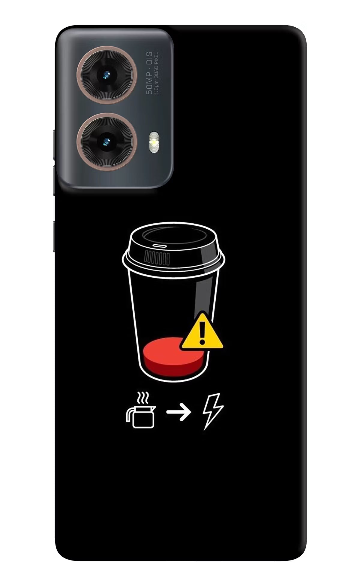 Coffee Motorola G85 Hard Case Back Cover by Casekaro