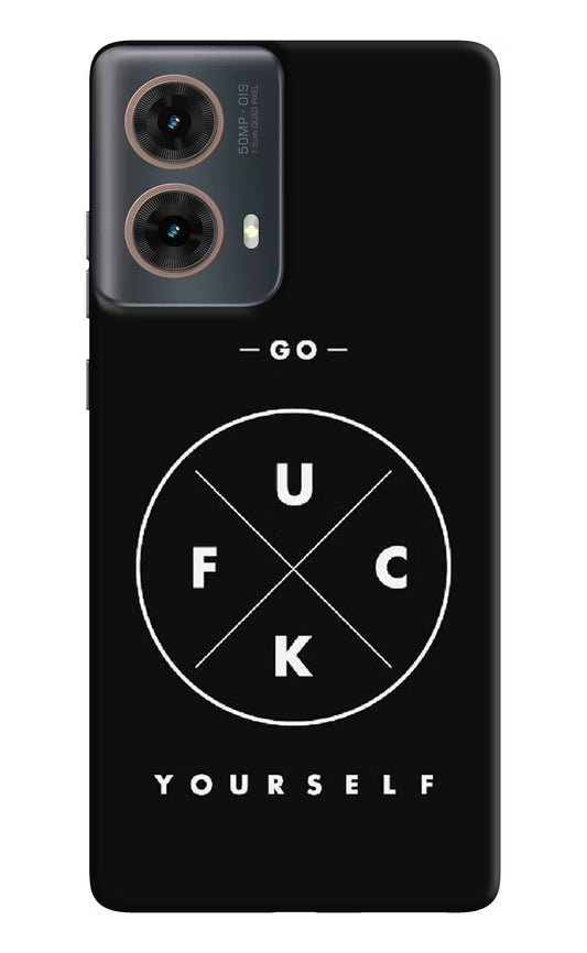 Go Fuck Yourself Motorola G85 Hard Case Back Cover by Casekaro