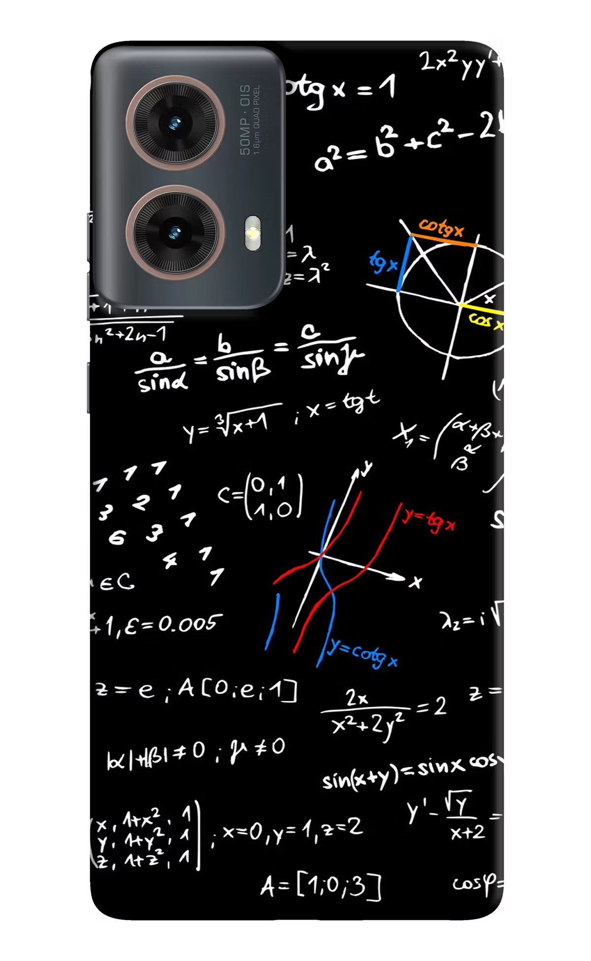 Mathematics Formula Motorola G85 Hard Case Back Cover by Casekaro