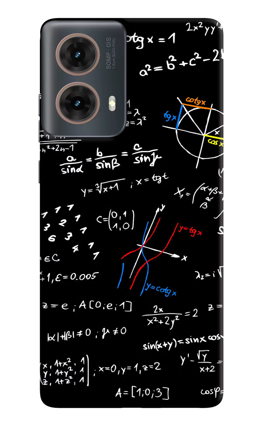 Mathematics Formula Motorola G85 Back Cover, Hard case