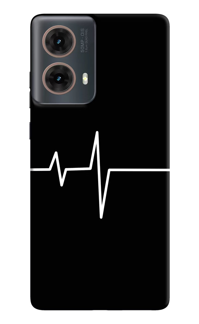 Heart Beats Motorola G85 Hard Case Back Cover by Casekaro