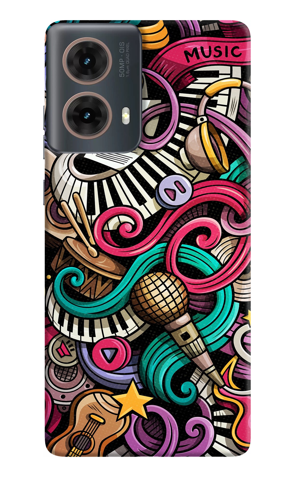 Music Abstract Motorola G85 Back Cover