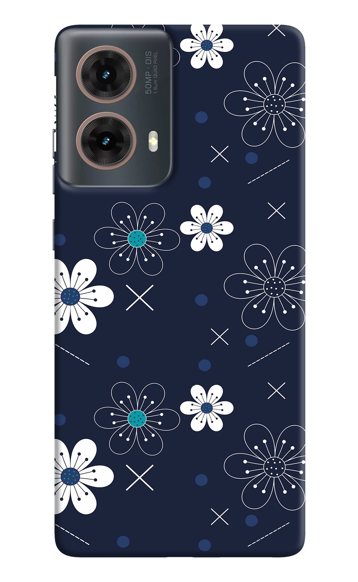 Flowers Motorola G85 Back Cover