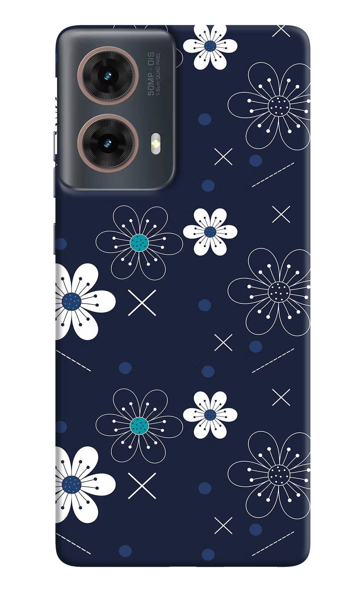 Flowers Motorola G85 Hard Case Back Cover by Casekaro