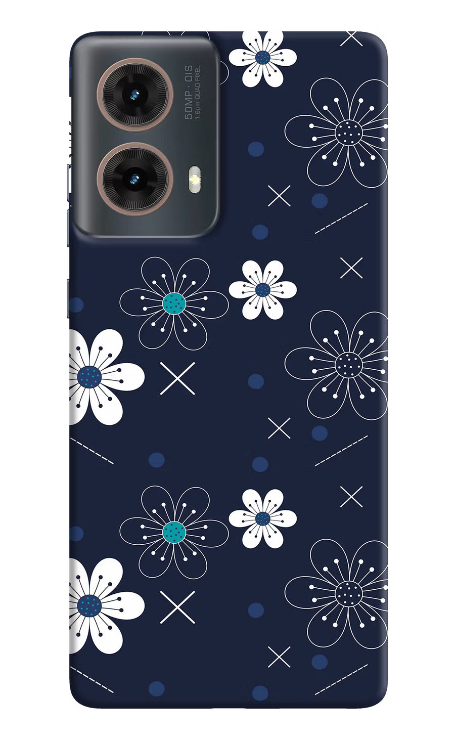 Flowers Motorola G85 Back Cover, Hard case