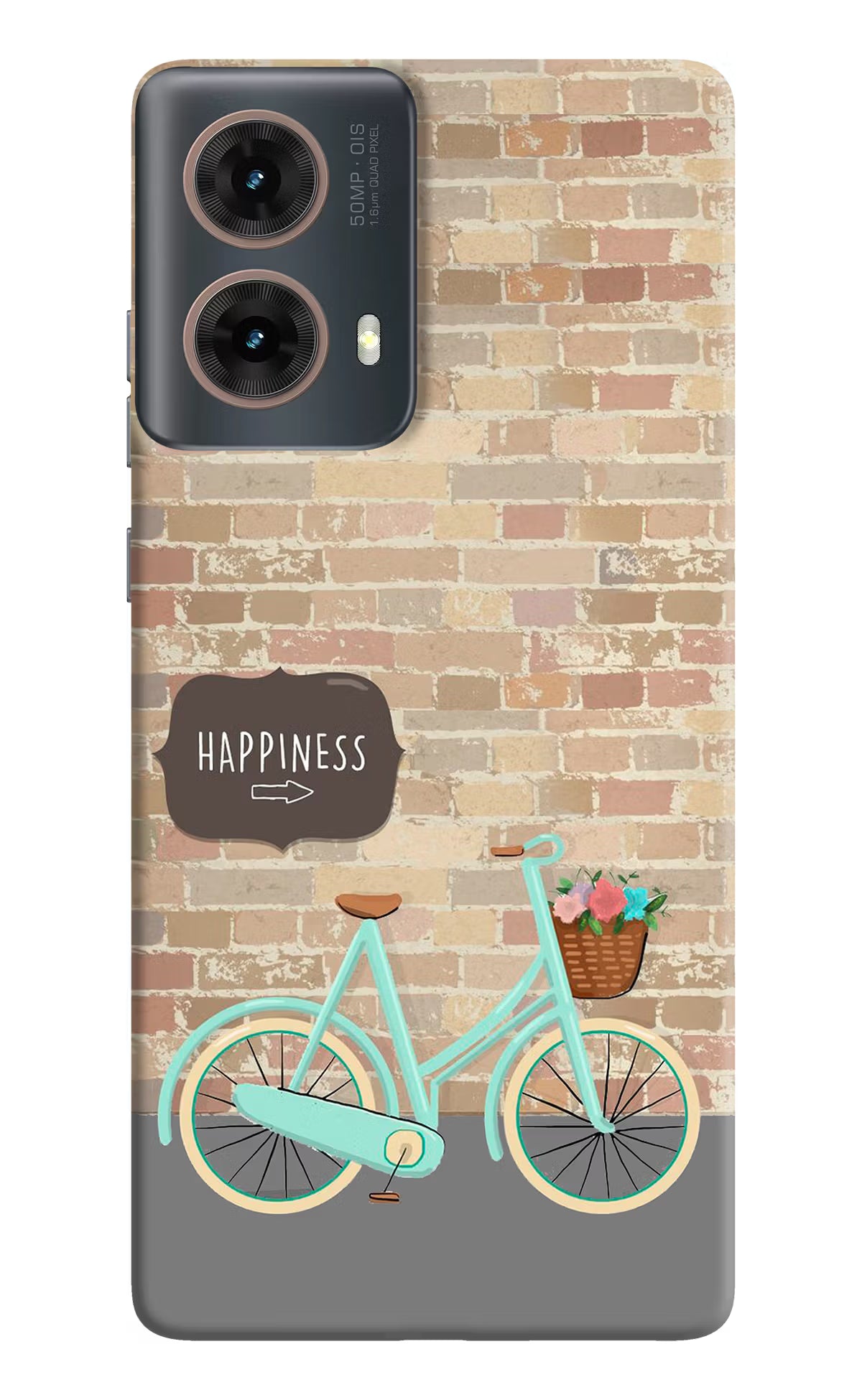 Happiness Artwork Motorola G85 Hard Case Back Cover by Casekaro