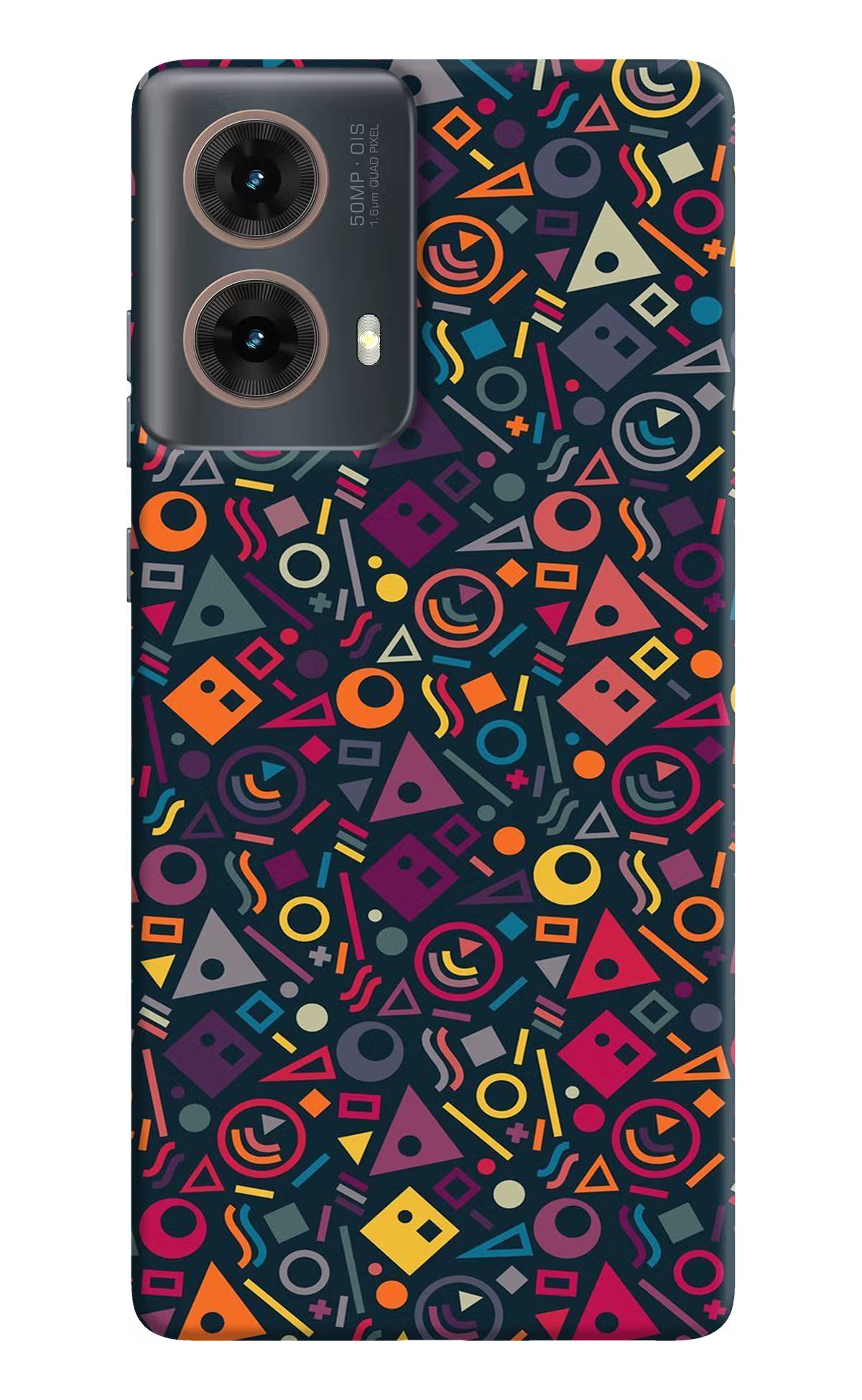 Geometric Abstract Motorola G85 Hard Case Back Cover by Casekaro