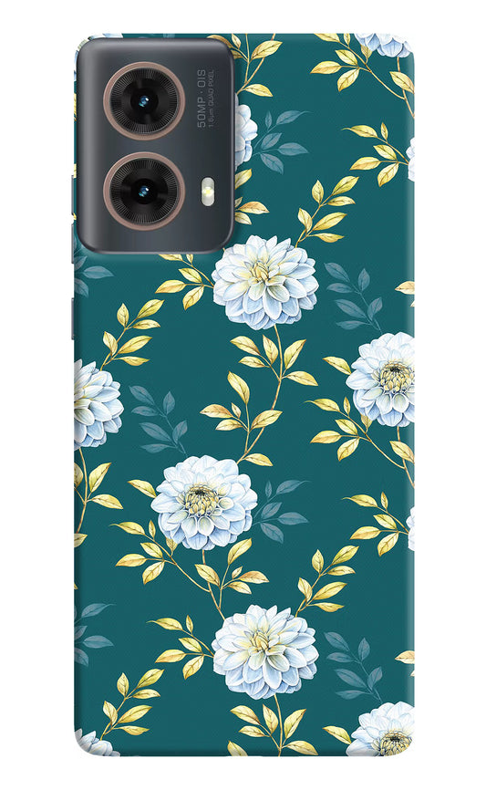 Flowers Motorola G85 Hard Case Back Cover by Casekaro