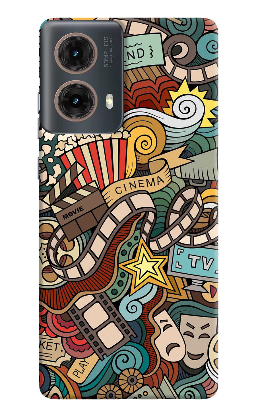 Cinema Abstract Motorola G85 Back Cover, Hard case