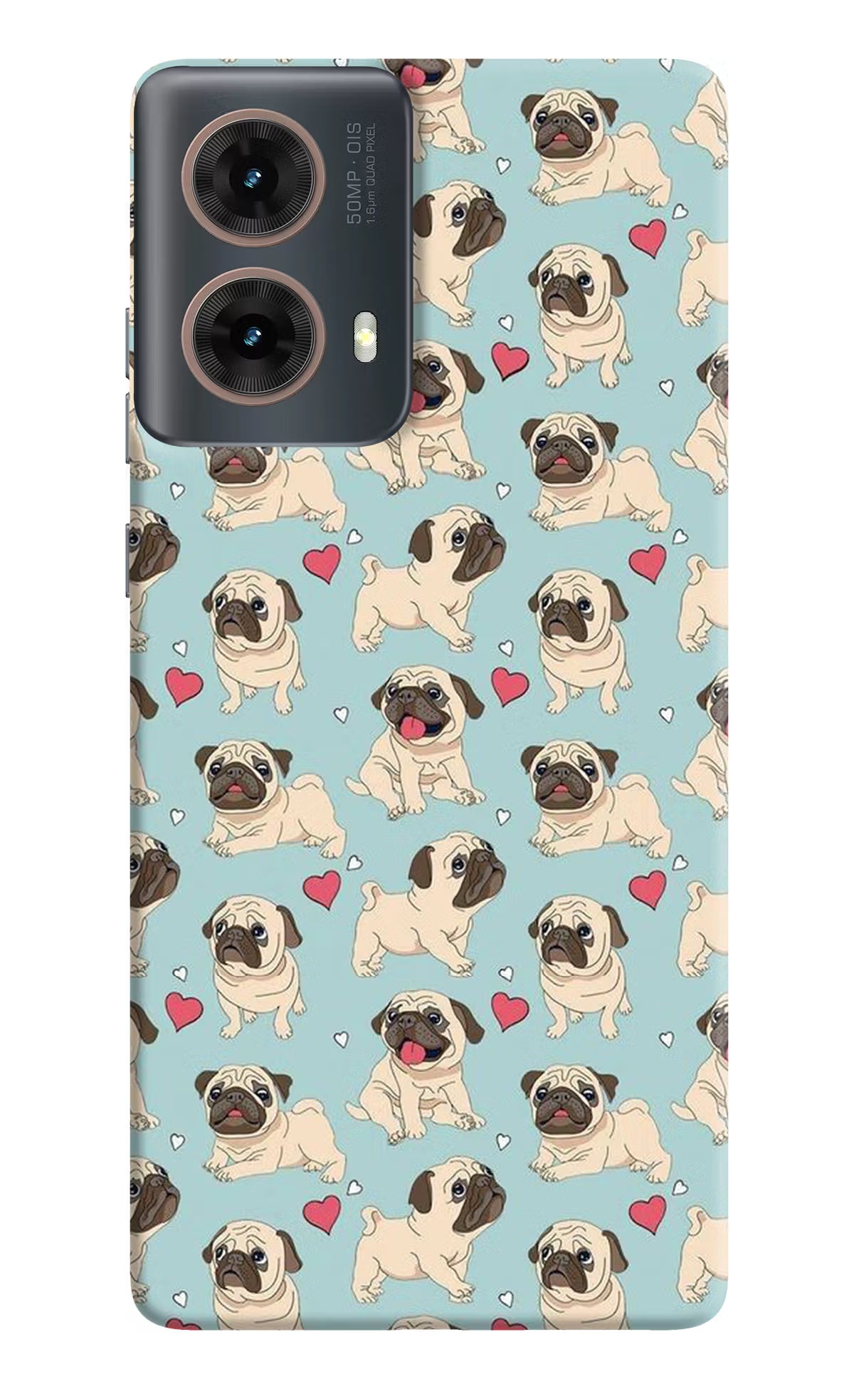 Pug Dog Motorola G85 Hard Case Back Cover by Casekaro