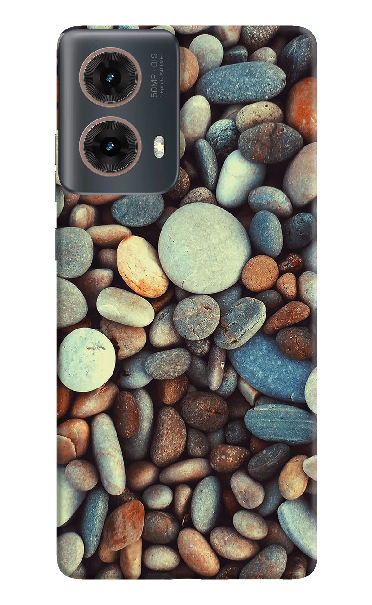 Pebble Motorola G85 Hard Case Back Cover by Casekaro