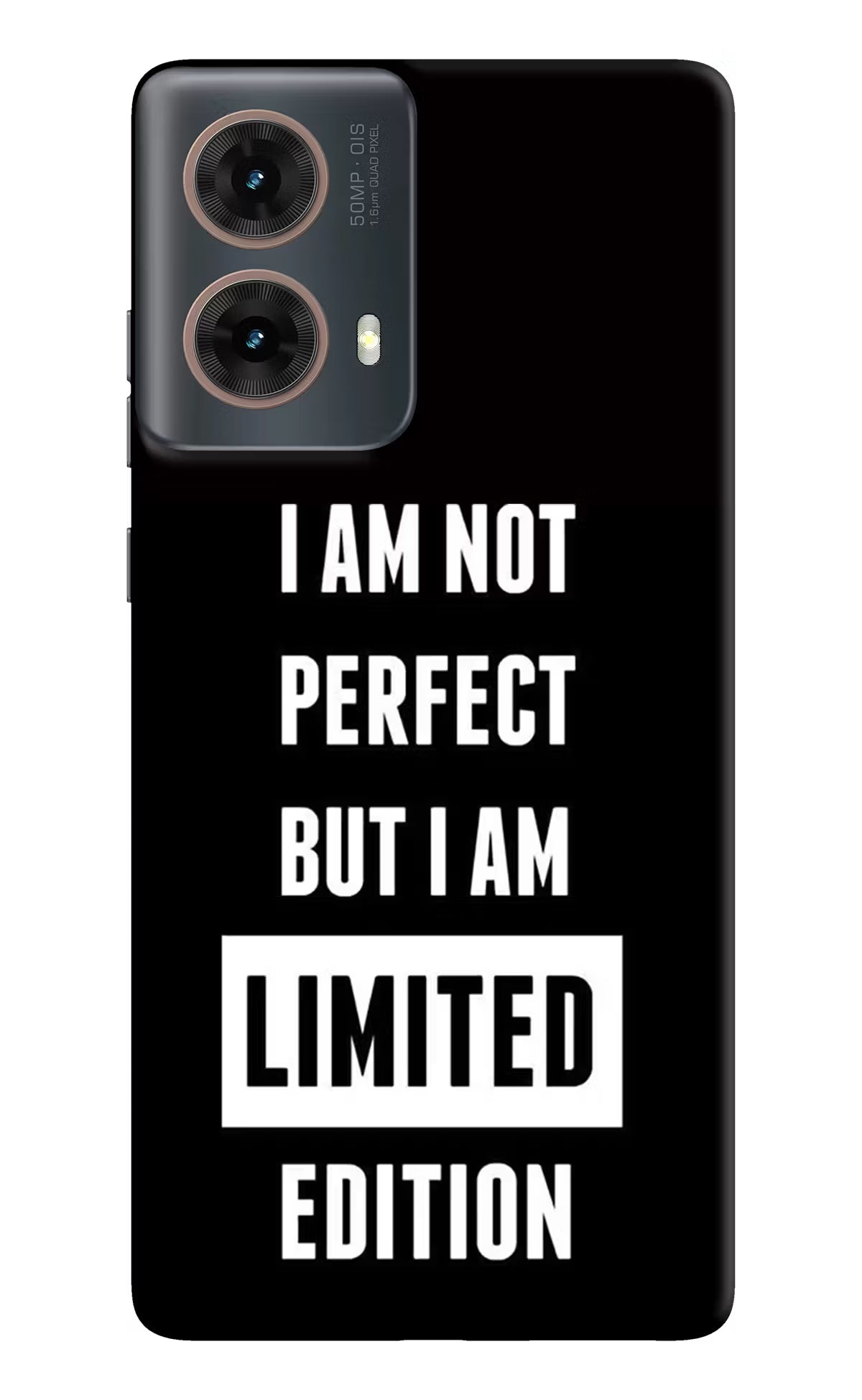 I Am Not Perfect But I Am Limited Edition Motorola G85 Hard Case Back Cover by Casekaro