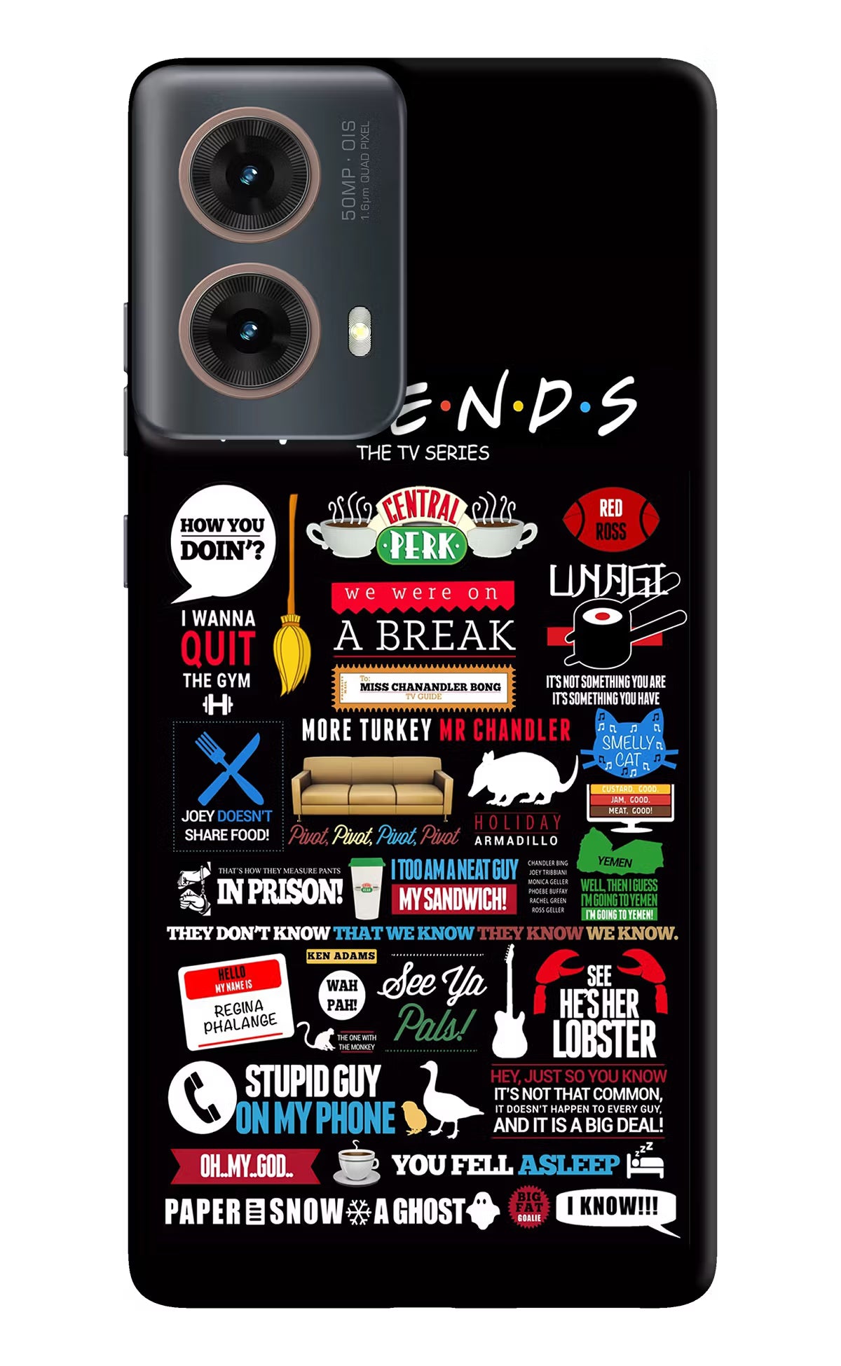 FRIENDS Motorola G85 Hard Case Back Cover by Casekaro