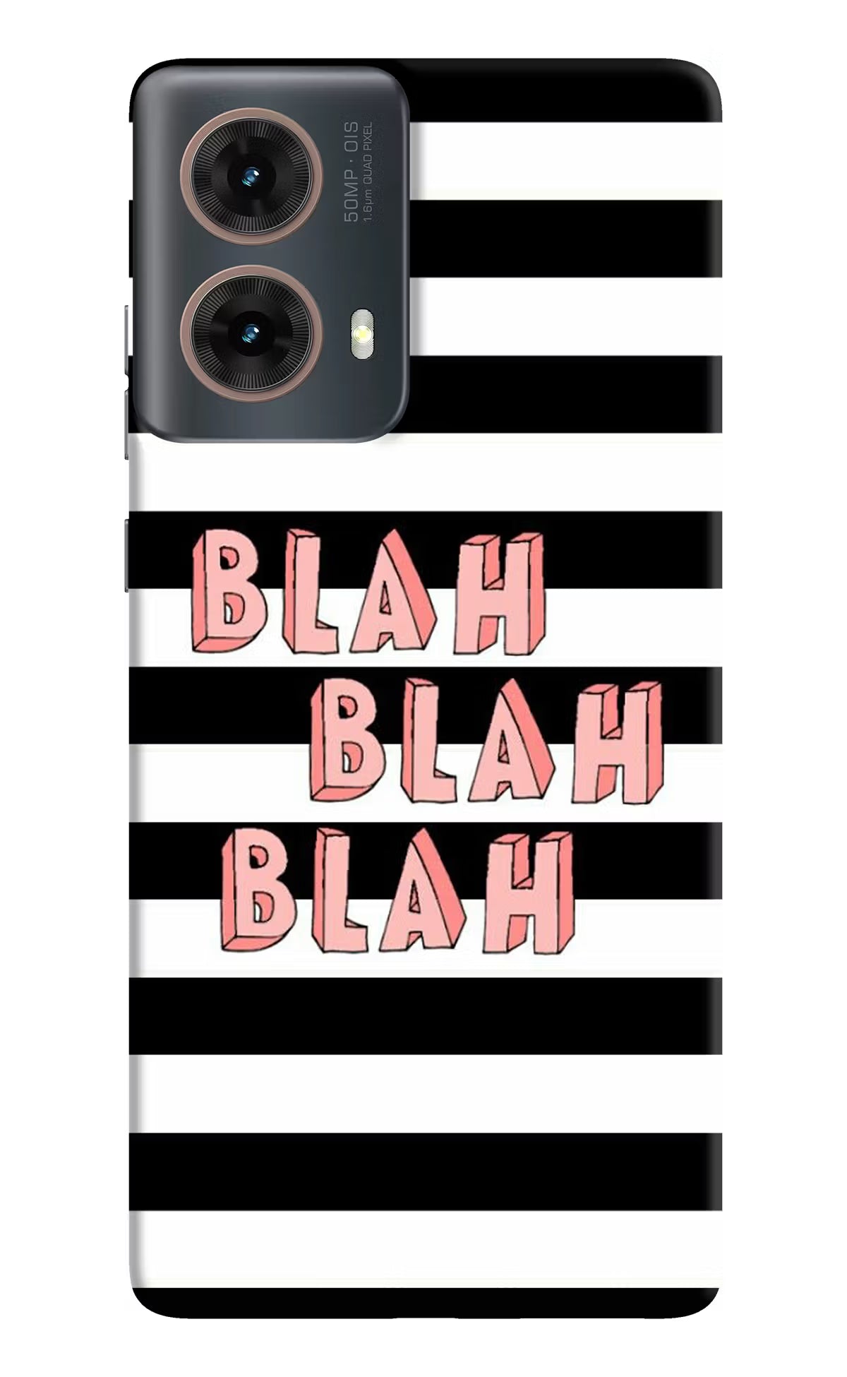 Blah Blah Blah Motorola G85 Hard Case Back Cover by Casekaro
