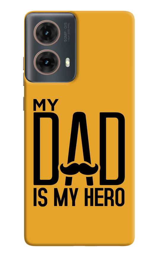 My Dad Is My Hero Motorola G85 Hard Case Back Cover by Casekaro