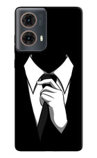 Black Tie Motorola G85 Hard Case Back Cover by Casekaro