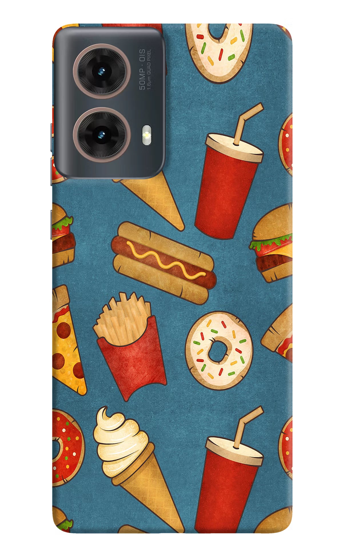 Foodie Motorola G85 Hard Case Back Cover by Casekaro