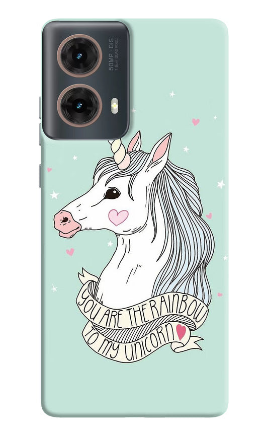 Unicorn Wallpaper Motorola G85 Hard Case Back Cover by Casekaro