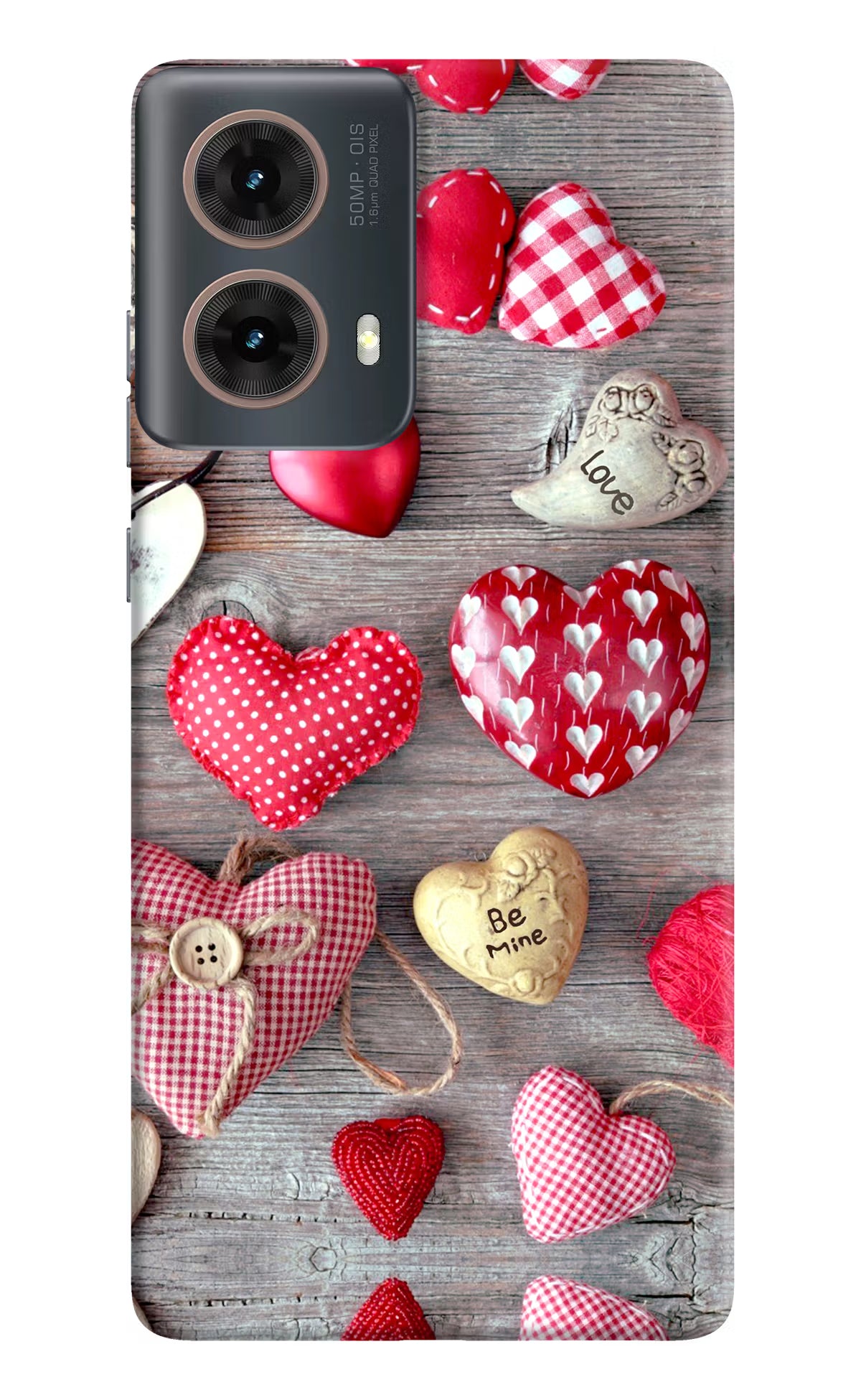 Love Wallpaper Motorola G85 Hard Case Back Cover by Casekaro