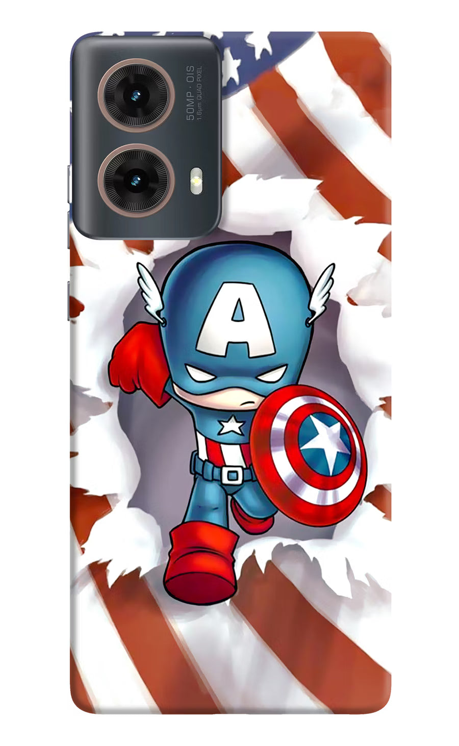 Captain America Motorola G85 Back Cover, Hard case
