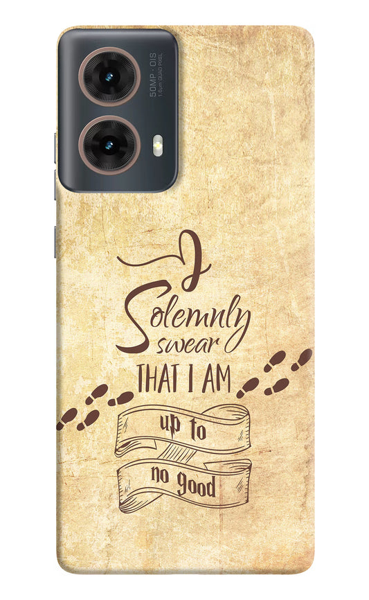 I Solemnly swear that i up to no good Motorola G85 Hard Case Back Cover by Casekaro