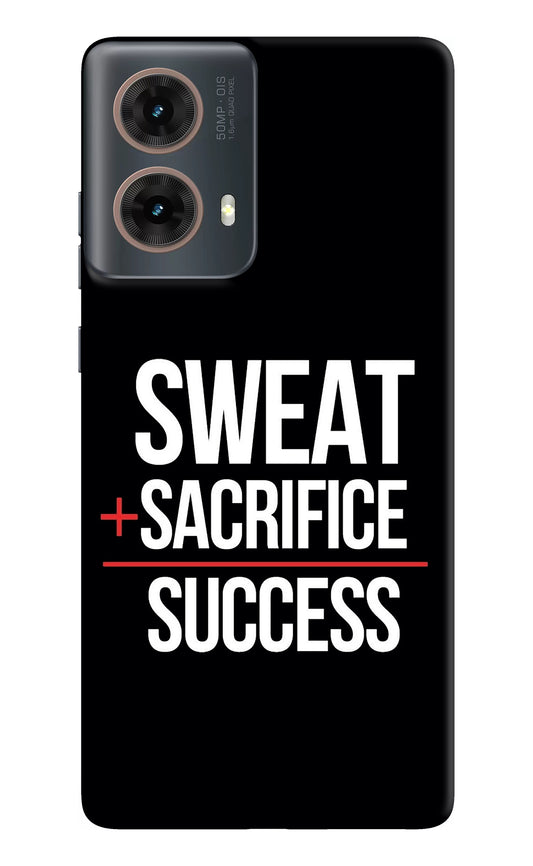 Sweat Sacrifice Success Motorola G85 Back Cover