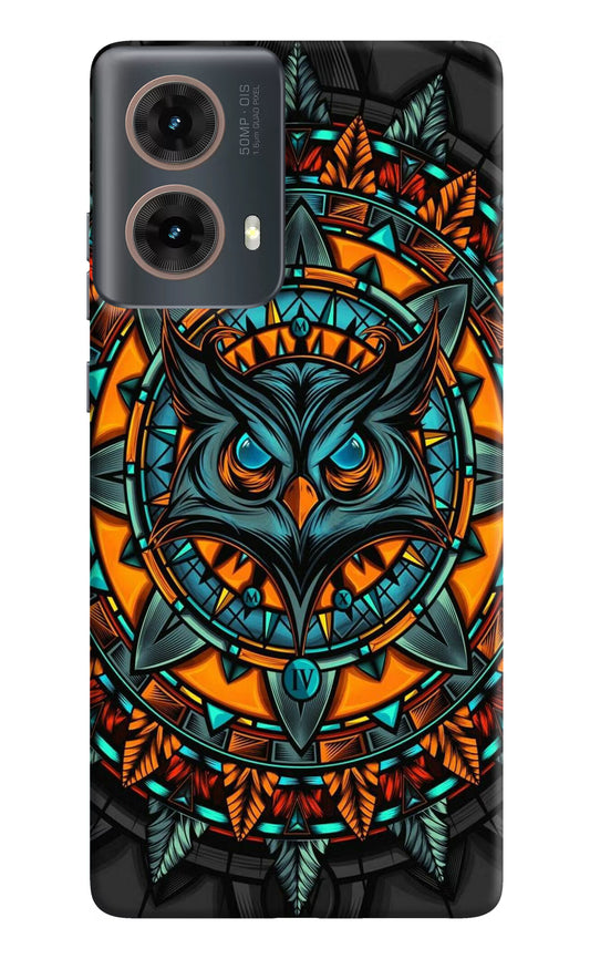 Angry Owl Art Motorola G85 Hard Case Back Cover by Casekaro
