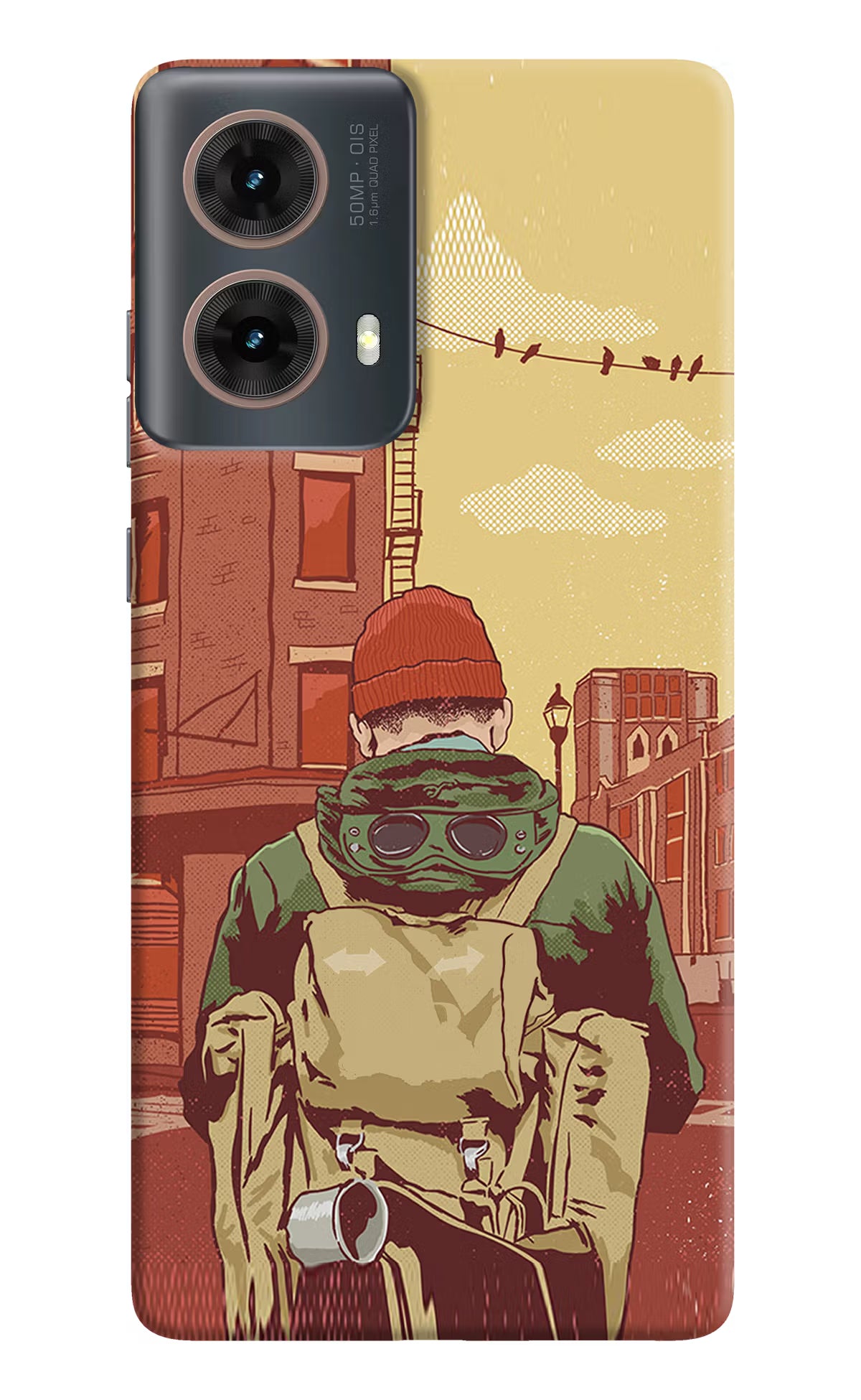 Adventurous Motorola G85 Hard Case Back Cover by Casekaro