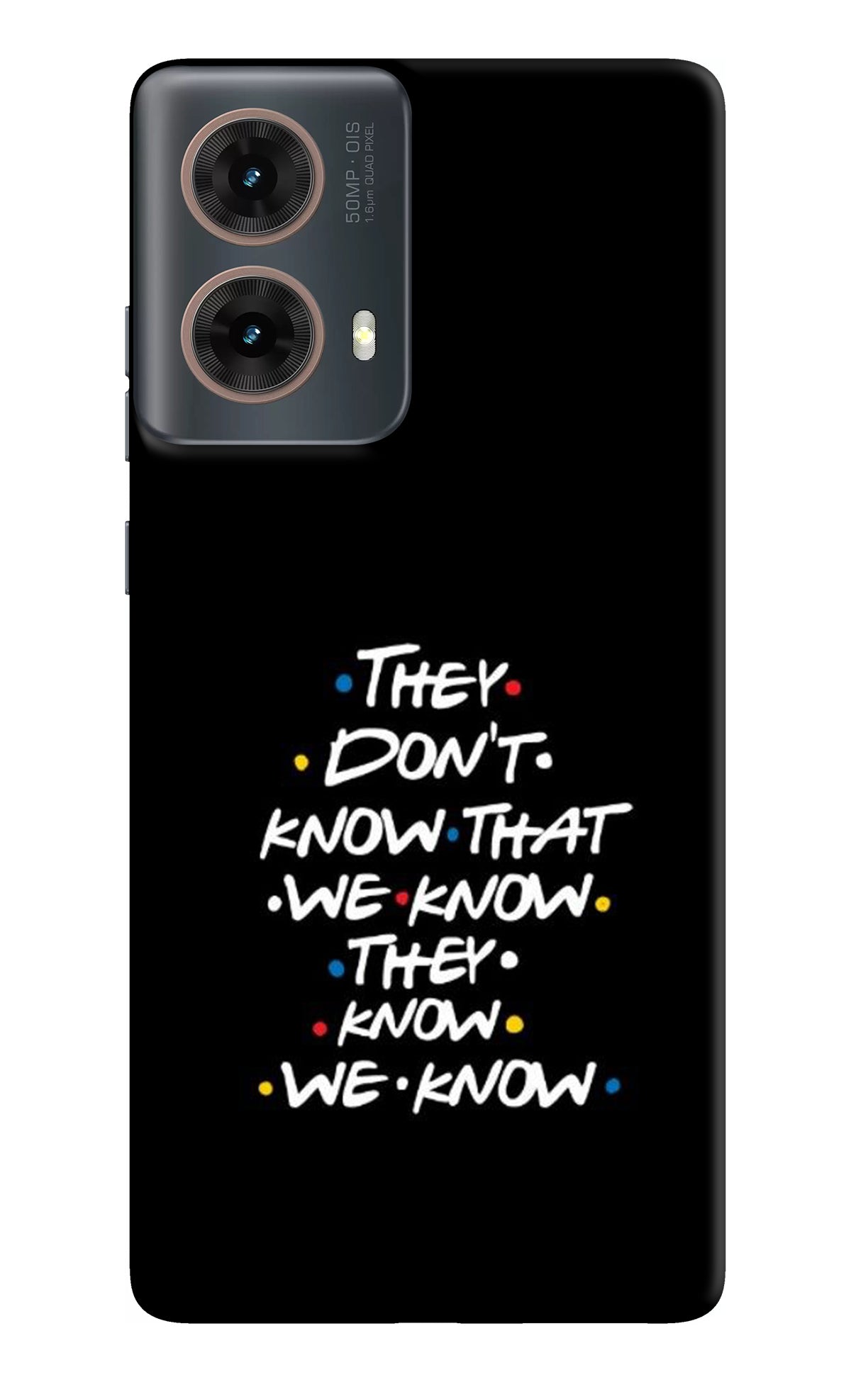 FRIENDS Dialogue Motorola G85 Back Cover