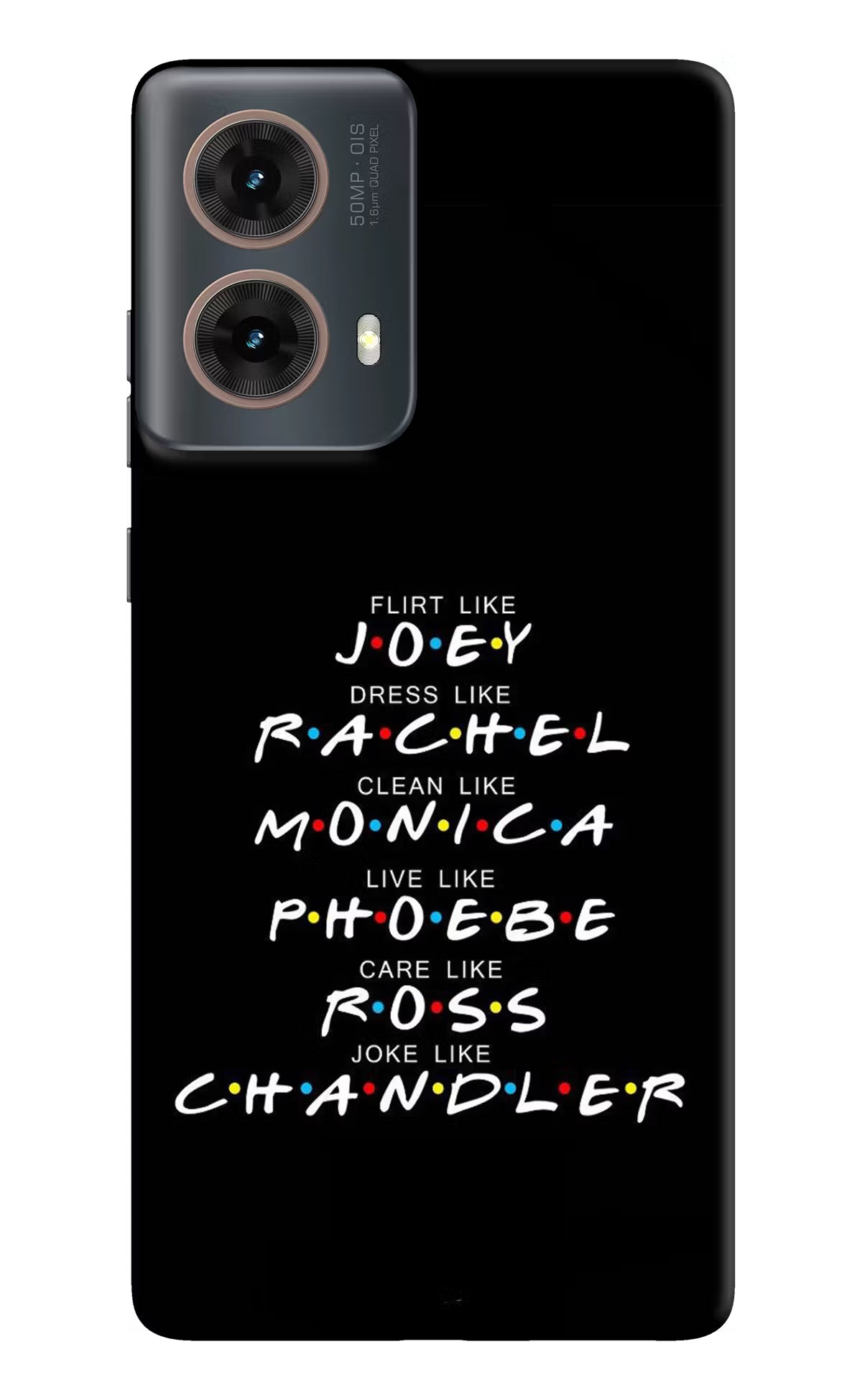 FRIENDS Character Motorola G85 Hard Case Back Cover by Casekaro